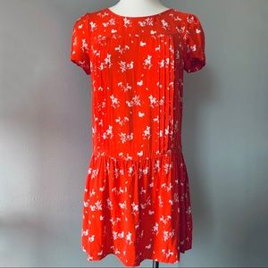 Urban Outfitters squirrel print dress orange S